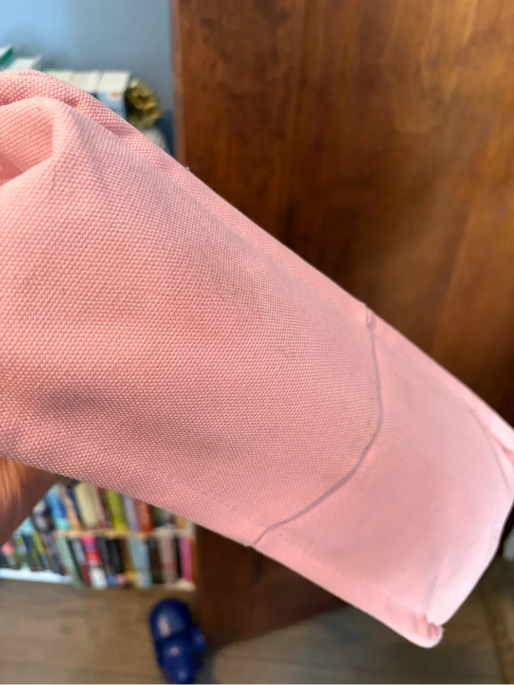 Canvas Tote Organizer Bag in Light Pink - ZHIVO Style